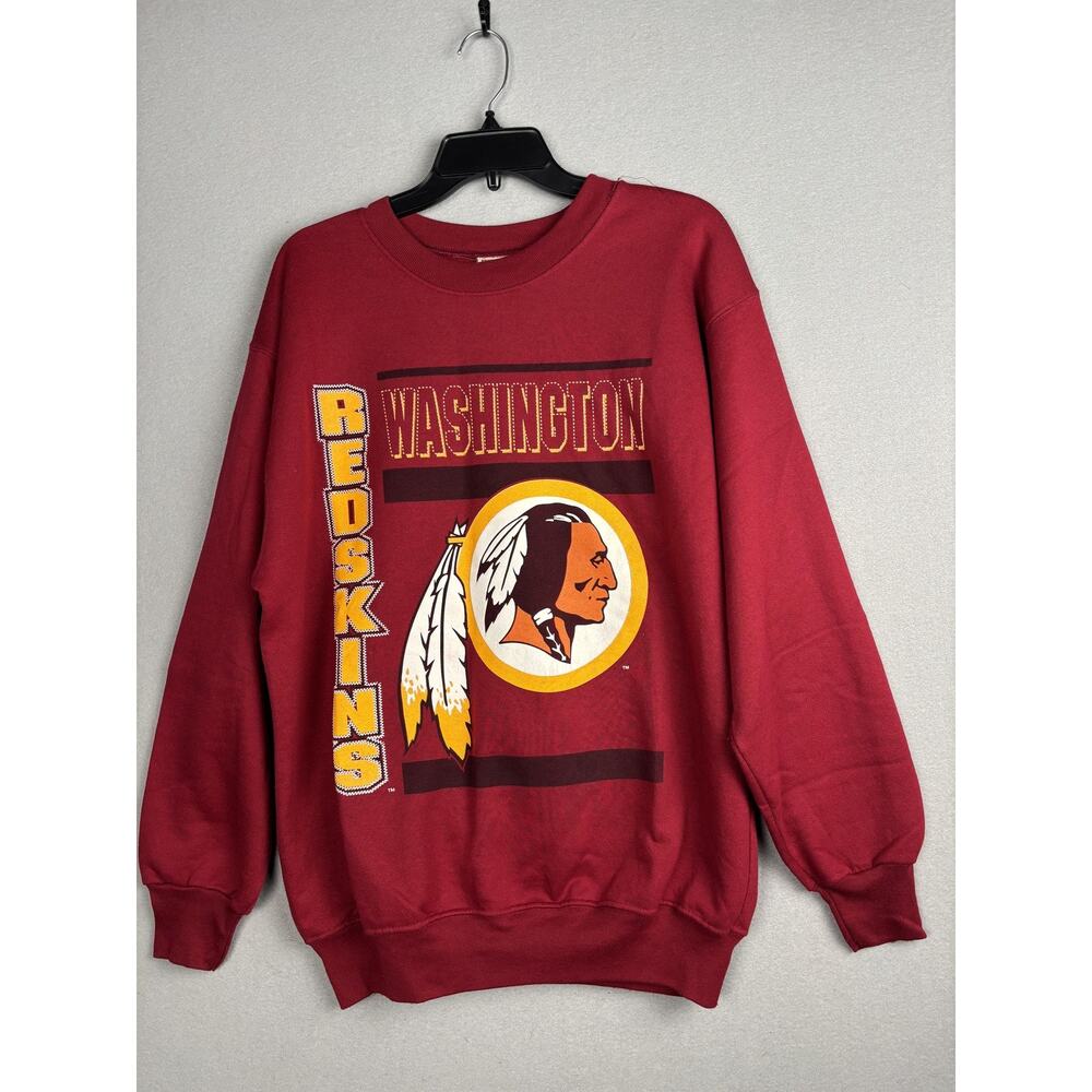 Vintage Washington Redskins Sweater Mens Large Red NFL Football Team Rated 90s